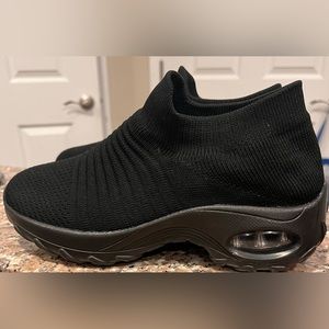 STQ Slip On Breathe Mesh Walking/Fashion Sneakers Comfort Wedge Platform Loafers